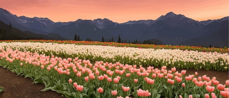 Trevelin se viste de tulipanes: arranca la temporada 2026 en el campo de la Ruta 259