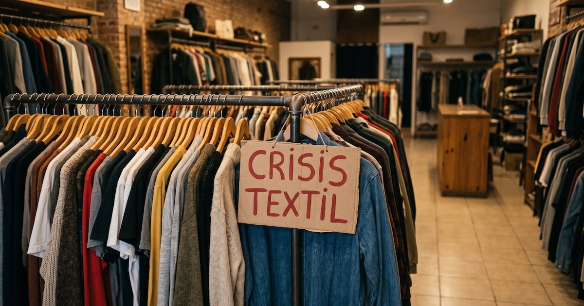 La industria textil acumula un derrumbe del 22,6% y ya perdió más de 28.000 empleos desde 2023