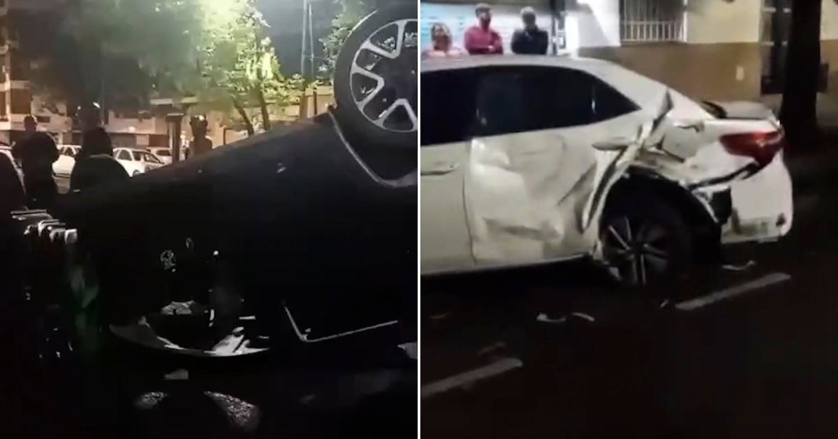Choque múltiple en Caballito: una conductora con 1,79 g/l de alcohol dejó cinco heridos y quedó detenida