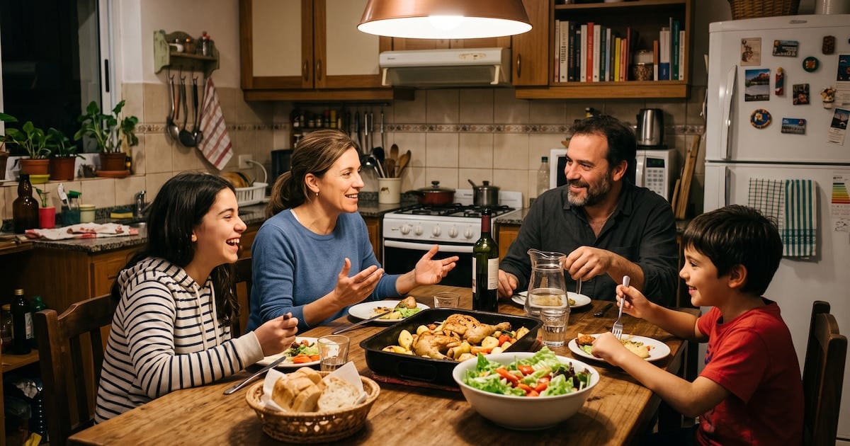 La mesa compartida, el otro plato fuerte de la crianza