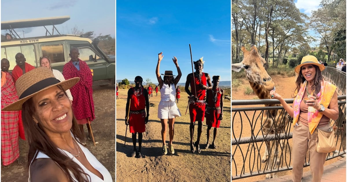 Anamá Ferreira volvió de África con la cámara llena de jirafas, leones y una shuka roja