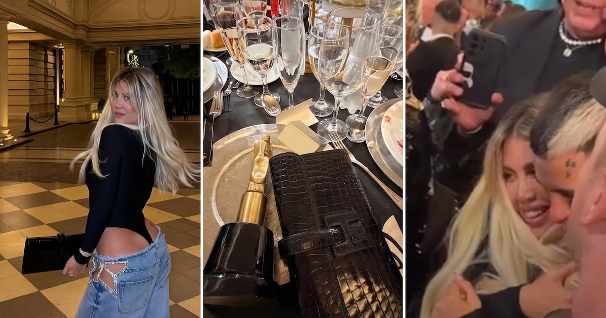 Wanda Nara se subió al escenario del Tango Porteño y se llevó el Martín Fierro de la Música con "Bad Bitch"