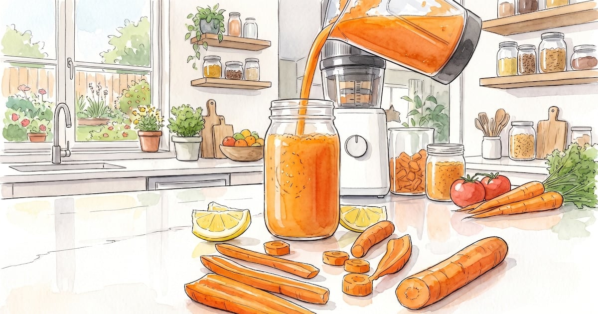 Zanahoria exprimida o zanahoria entera: la diferencia que pocos miran en el vaso y en el plato